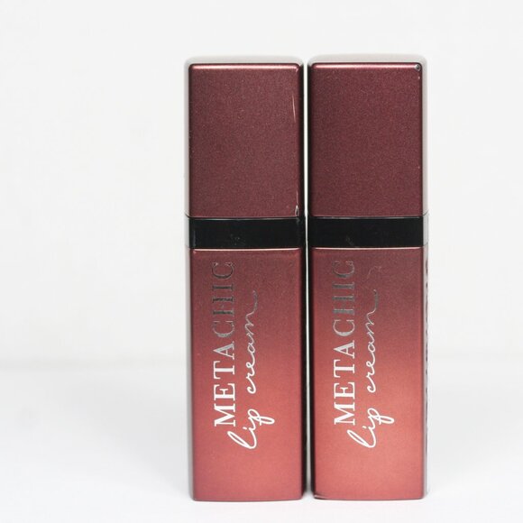 Lipstick Bourjois Paris Metachic Lip Cream 2 pack  02 Nougat'Sheen - Picture 1 of 3